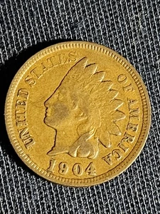 1904 Indian Head Penny (VF) - Picture 1 of 11