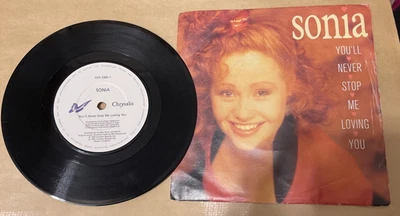 Sonia, You'll Never Stop Me Loving You - 1989 - 7" vinyl single - Image 1 of 2