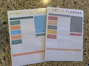 weekly planner pad Notepad X2 New Organize Your Week - Picture 1 of 1