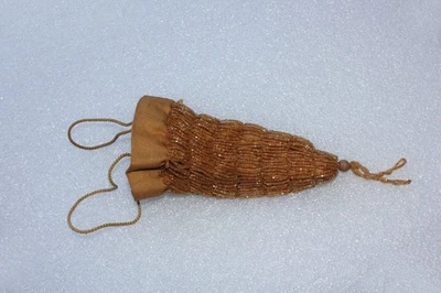 Bolso Cartera de Baile Vintage Checcho Eslovaquia Checo Vidrio Cuentas Aleta Anillo de Dedo Foto 1 de 4