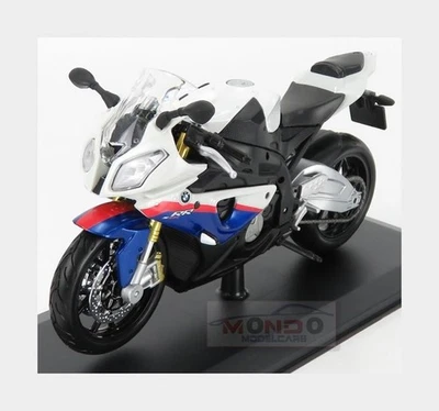 1:12 Maisto Bmw S 1000 Rr White Black Blue MI32702 Modellino - Photo 1/2