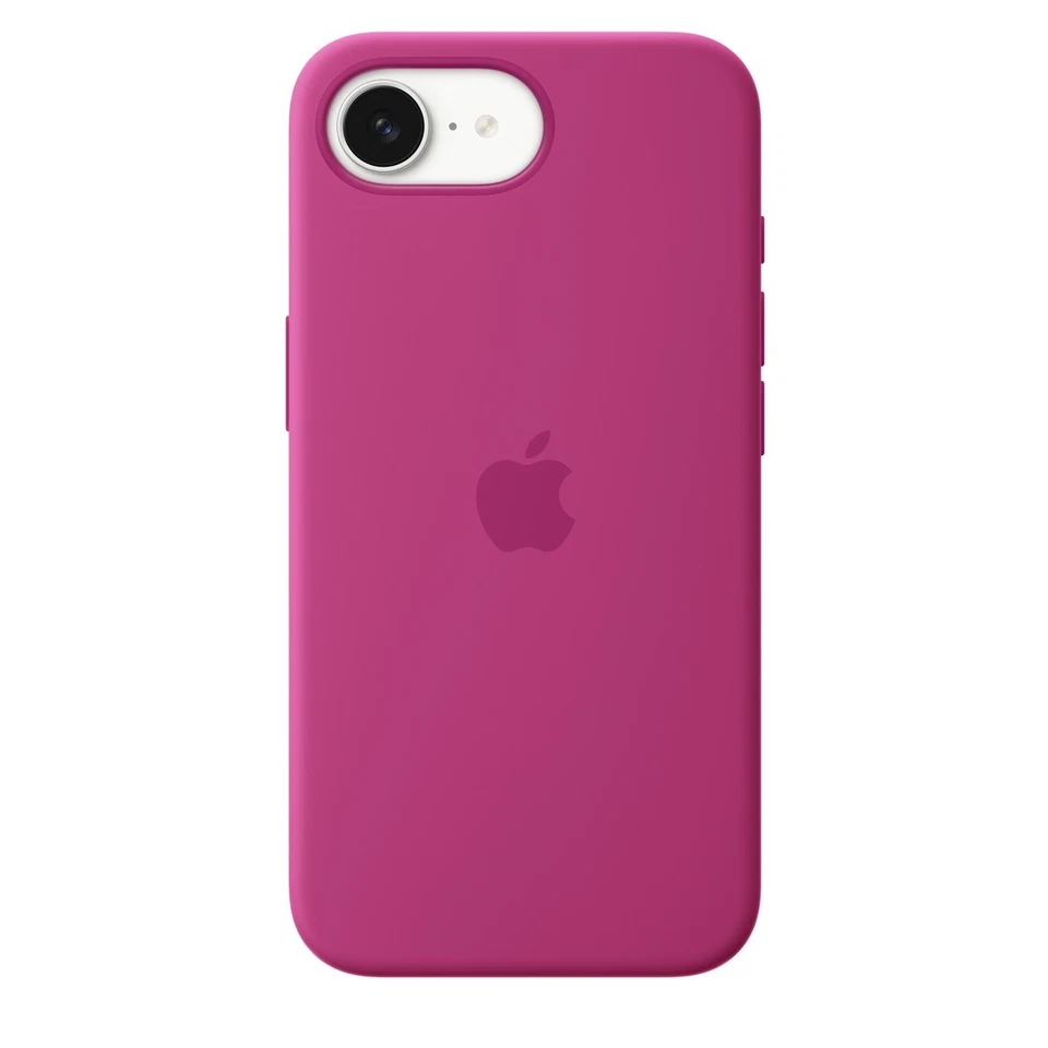 Funda Original OEM Apple para iPhone 16e Silicona - Negra/Fucsia/Blanca Foto 1 de 1