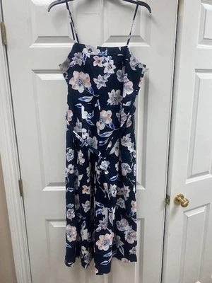 BANANA REPUBLIC Floral Jumpsuit - Size 8 Multicolor - Image 1 of 4