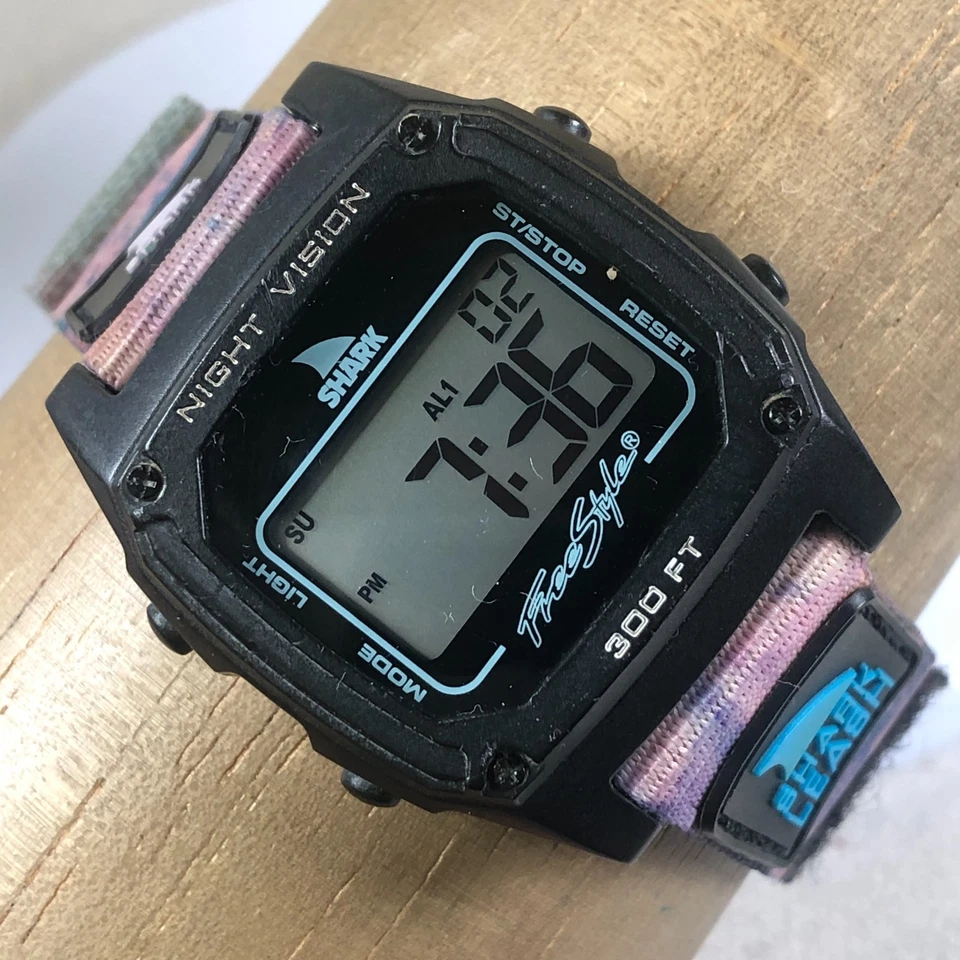Мужские кварцевые часы Freestyle Shark Leash FS101018 Sports нейлоновый ремешок цифровые 38 мм 8 дюймов - Изображение 1 из 4