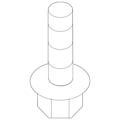 Оригинальный болт теплозащитного экрана для стойки и шестерни Mercedes-Benz 910143-006000 - Изображение 1 из 3