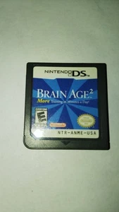 Brain Age 2 Nintendo DS, 2007 Más entrenamiento en minutos al día solo cartucho - Imagen 1 de 2