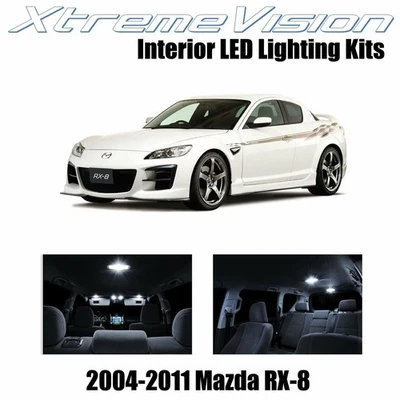 XtremeVision Interior LED for Mazda RX-8 RX8 2004-2014 (5 PCS) Pure White - Image 1 of 4