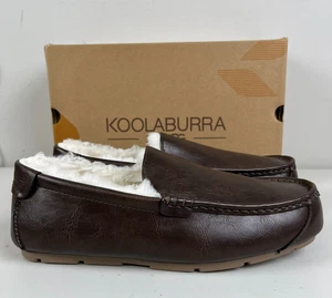 Koolaburra by Ugg Tipton Smooth Slip On Slippers 1154810 Dark Brown Men Size 12 - Picture 1 of 9