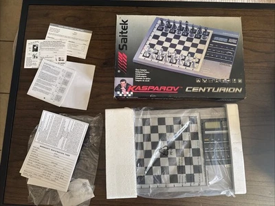 Vintage 1998 Saitek Kasparov Centurion Electronic Chess Computer Tested Working - Image 1 of 3