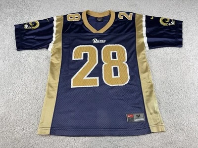 Camiseta de fútbol americano para niños St Louis Rams Marshall Faulk NFL ~ JUVENIL M Home azul de colección Foto 1 de 4