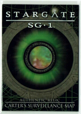Stargate SG-1 Season 7 Prop Relic Card R3 Carter's Surveillance Map #446/481 - Image 1 of 2