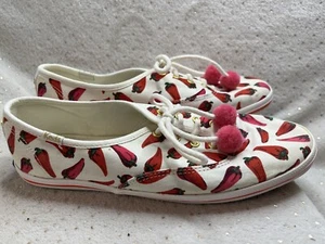 Tenis redondos Keds Kate Spade para mujer 7 Kick Chili Pepper Pom’s Kicks WF57480 - Imagen 1 de 11