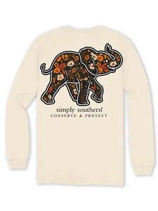 Simply Southern (LS-TRACKE1-FLRL-WHISPER-XXL) Track Elephant - Floral Conserve & - Picture 1 of 3
