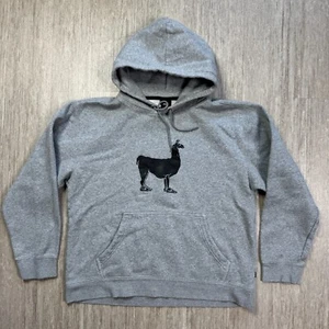 Nike SB Paul The Llama Hoodie Gray Men M Skate Pullover Boxy Sweatshirt Fleece - Picture 1 of 6