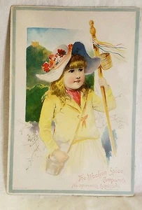 Victorian Tradecard Woolson Spice Co., saludo de verano - Imagen 1 de 4