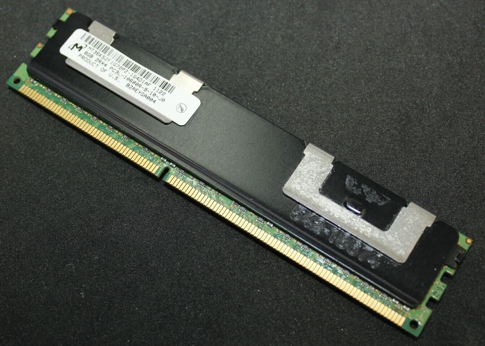 Micron 8GB 2RX4 PC3L-10600R Server Memory Ram ECC MT36KSZF1G72PZ-1G4D1AF - Image 1 of 1