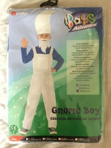 SMIFFYS GNOME BOY BOYS FANCY DRESS AGE 4-6 APPROX 115-128 CM - Picture 1 of 3
