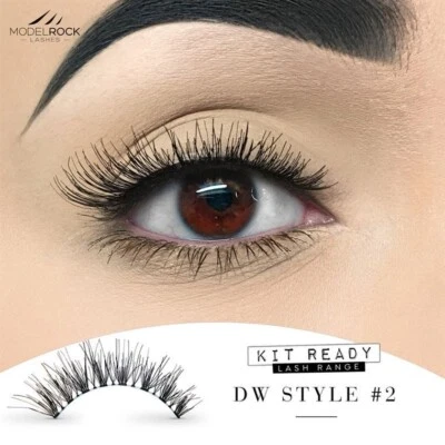 MODELROCK LASHES Kit Ready False Eyelashes #DW STYLE 2  eye lashes demi wispies - Image 1 of 2