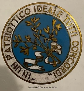 REGNO D’ITALIA IN UN PATRIOTTICO IDEALE TUTTI CONCORDI DIST. PROPAGANDA 1a G.M. - Imagen 1 de 6
