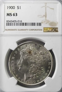 1900 $1 Morgan Silver Dollar MS63 NGC Uncirculated Philadelphia - Picture 1 of 2