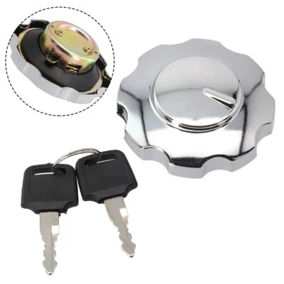 Universal Fuel Gas Tank Cap Cover Aluminum Alloy Motorcycle Locking Fuel Cap ATV - Image 1 of 4