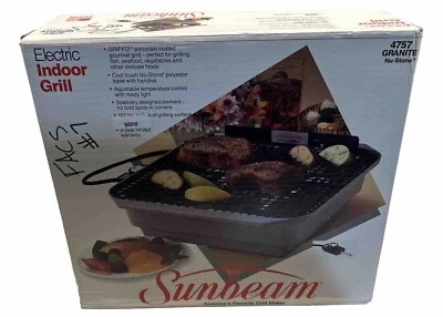 Sunbeam Electric Indoor Grill 4758-100 Black Ceramic - (S) - Image 1 of 3