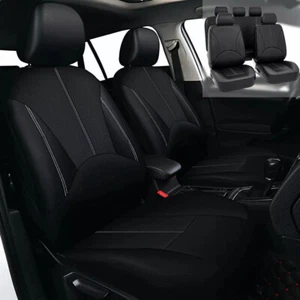 Car Seat Cover 5-Seat PU Leather Front+Rear for Toyota Camry LE Sedan 4-Door - Picture 1 of 15