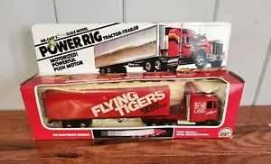 1982 ZEE TOYS DIECAST POWER RIG TRACTOR TRAILER FLYING TIGERS #29559 MACK TRUCK - Picture 1 of 6