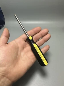 Vintage Stanley Screwdriver Philips Black Yellow Handle 7.5 In - Picture 1 of 8