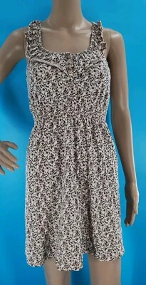 Vintage Y2K L.e.i. Vestido floral marrón pequeño junior Foto 1 de 4