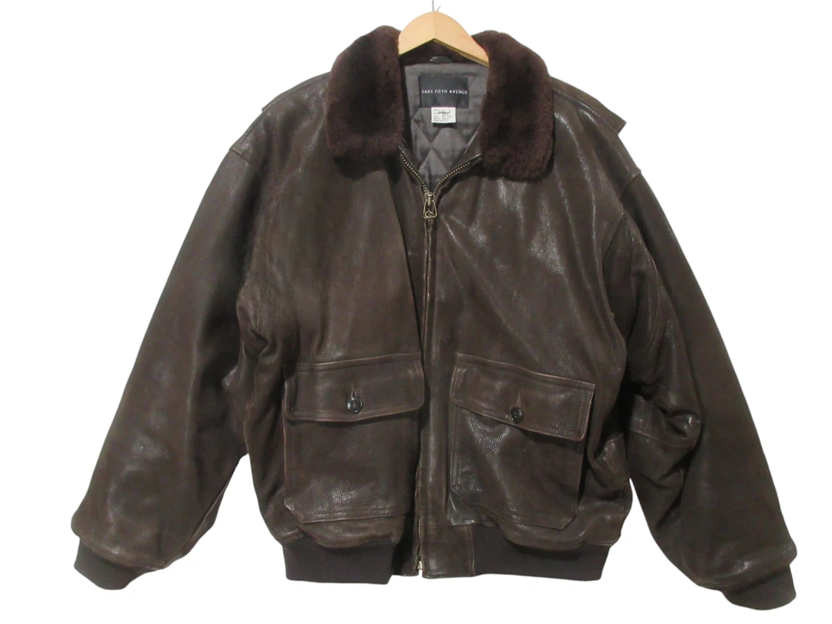 saks fifth avenue leather jacket products for sale | eBay