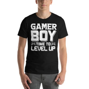 Gamer Boy Time To Level Up T-Shirt Design (2) Birthday Shirt - Picture 1 of 37