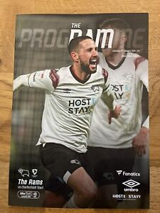 DERBY COUNTY VS CHELTENHAM TOWN OFFICIAL MATCHDAY PROGRAMME - LEAGUE 1 - 27/1/24