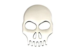Wyatt Gatling Stainless Steel Fender Medallion with Skull for Harley 50-1137 - Picture 1 of 2