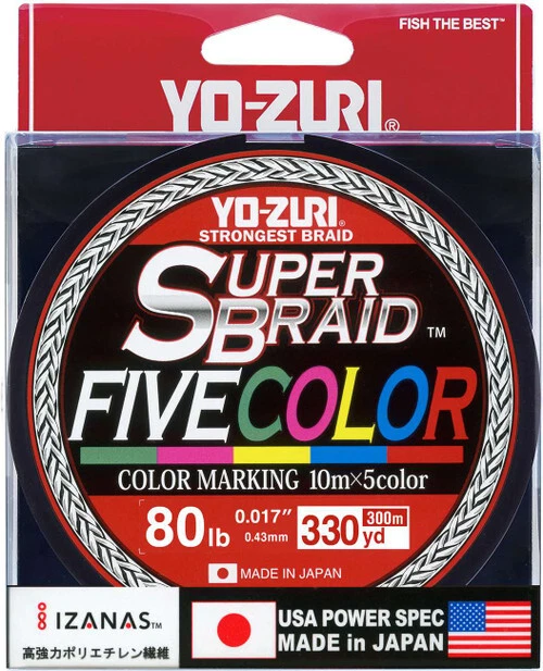 Yo-Zuri Super Trenza Cinco Colores - 330 Yardas Foto 1 de 1