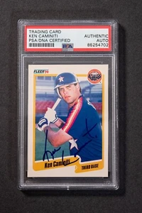 Ken Caminiti, Houston Astros - signed 1990 Fleer baseball card - PSA/DNA - Picture 1 of 2