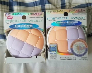 2 Physicians Formula Mineral Wear Cushion Corrector + Primer 6836 Peach/Lavender - Picture 1 of 1