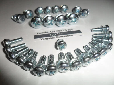 Yamaha XS 650  -  *58 Vergaser Schrauben Set 114*  NEU - Bild 1 von 2
