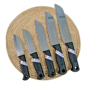 Kitchen Knives Thai Kiwi Set Stainless Steel Sharp Blade Plastic Handle 5 Size - Picture 1 of 6