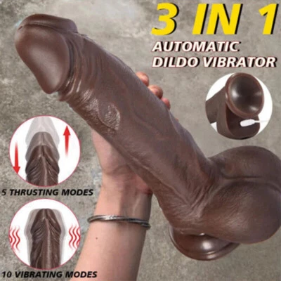 Thrusting Anal Butt Plug Dildo Vibrator Prostate Massager Sex Toys for Men Women - Image 1 of 4