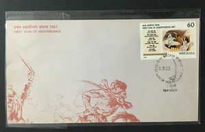 India 1988 FDC FIRST WAR OF INDEPENDENCE 1857 - Picture 1 of 2
