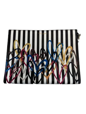 HENRI BENDEL РЕДКАЯ JAMES GOLDCROWN СТОЛЕТНЯЯ ПОЛОСА КОСМЕТИЧЕСКИЙ КЛАТЧ БОЛЬШОЙ - Изображение 1 из 4