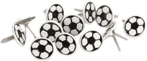 Eyelet Outlet QBRD-517 Shape Brads 12/Pkg-Soccer Balls - Picture 1 of 1