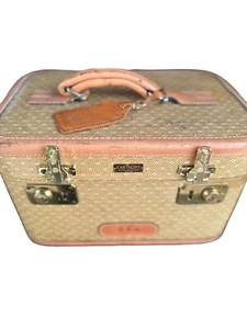 Vintage T. Anthony Hard Sided Make Up Suitcase Trunk Clean Interior EUC - Picture 1 of 16