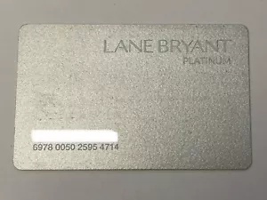 Lane Bryant Platinum Kreditkarte - Bild 1 von 2
