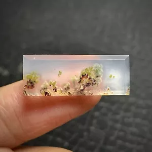 Cabochon Agata Muschio Scenico 25x10x4mm Alta Qualità 12 ct - Foto 1 di 5