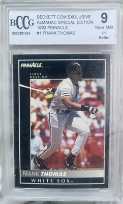 Pinnacle Almanac Special 1992 Frank Thomas #1 BCCG 9 Foto 1 de 2