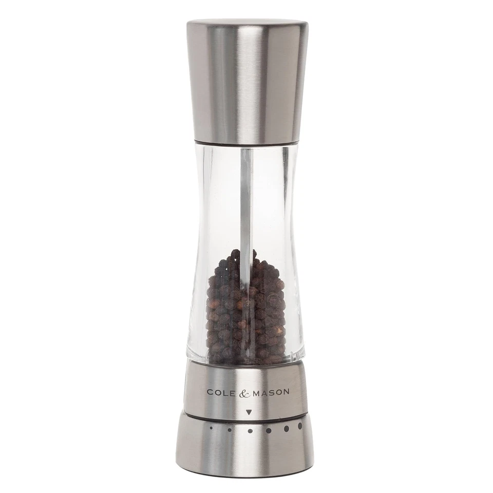 Cole and Mason H59401G Derwent Pepper Mill Gourmet Precision Stainless Steel...