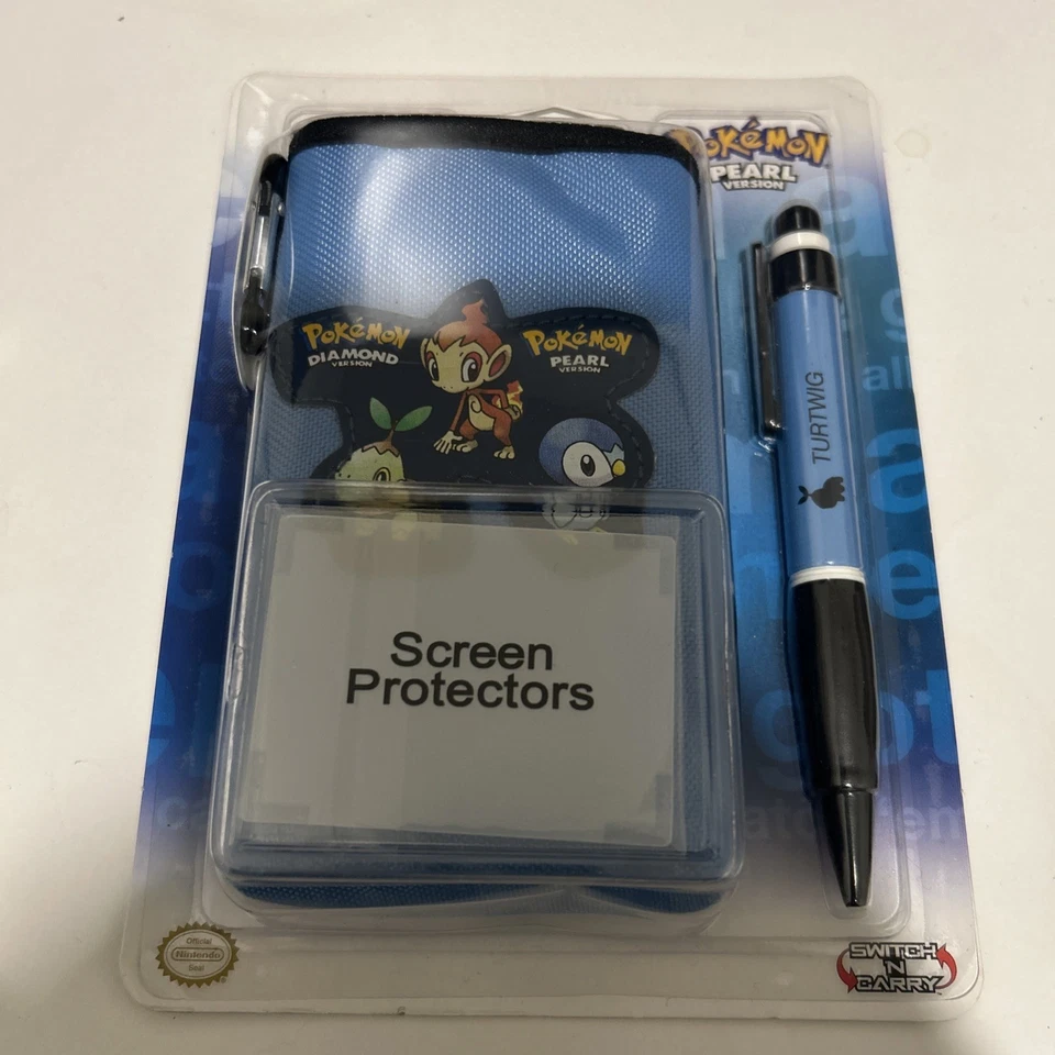 Nintendo 3DS / DSi / DS Lite - Kit Pokemon Diamante y Perla - Azul - Estuche, Stylus Foto 1 de 4