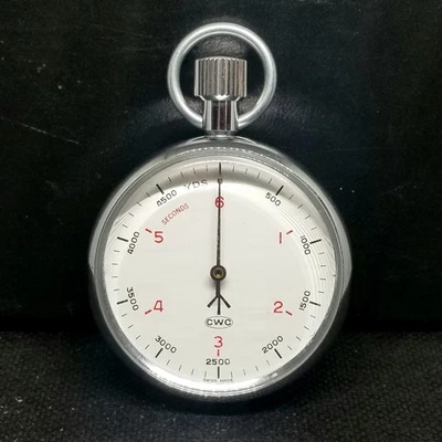 Cronómetro de detección de submarinos J0194 CWC Royal Navy, funcionando. Foto 1 de 4